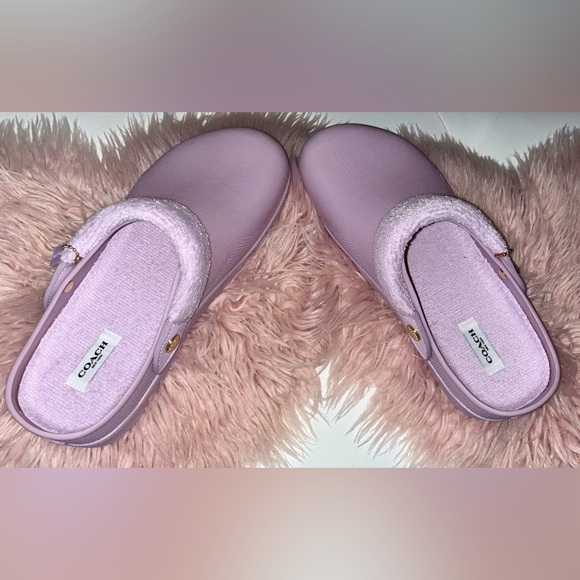 NEW Coach Lola Light Violet Purple Clogs Size 11B - Picture 6 of 16